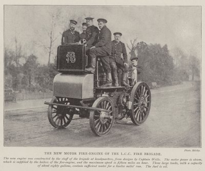 O novo motor de fogo do LCC Fire Brigade de English Photographer