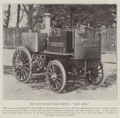 O novo motor de bombeiros, Fire King de English Photographer