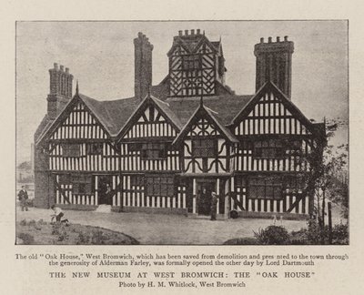 O novo museu em West Bromwich, a casa de carvalho de English Photographer