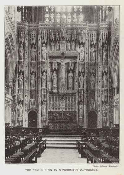 A nova tela na Catedral de Winchester de English Photographer