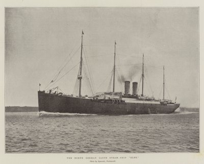 O norte-alemão Lloyd Steam-Ship Elbe de English Photographer