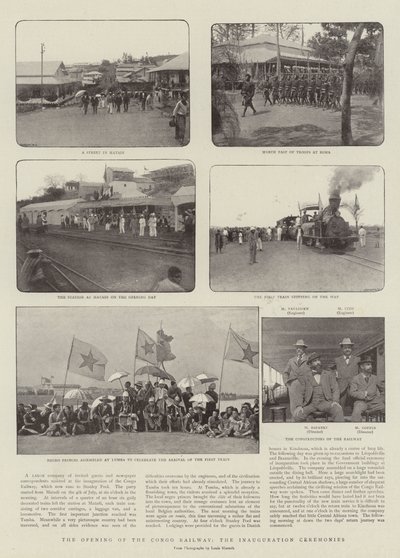 A Abertura da Ferrovia do Congo, as Cerimônias de Inauguração de English Photographer