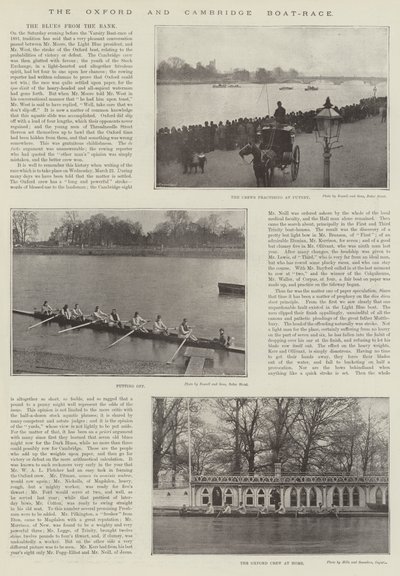 A corrida de barcos de Oxford e Cambridge de English Photographer