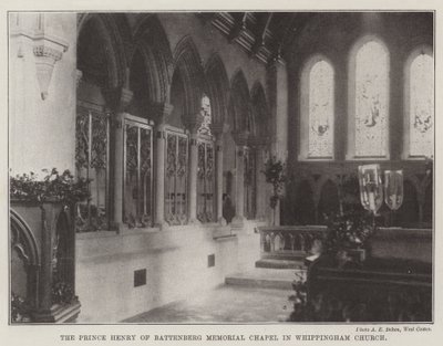 O príncipe Henry de Battenberg Memorial Capela na Igreja de Whippingham de English Photographer