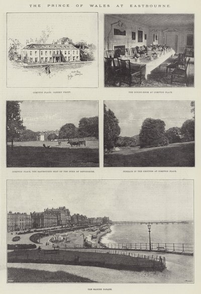 O Príncipe de Gales em Eastbourne de English Photographer