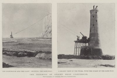 O progresso do farol de Beachy Head de English Photographer