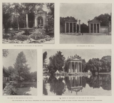 A compra da Villa Borghese pelo governo italiano, auxiliada pelo Rei Victor Emmanuel Assinatura Privada de English Photographer