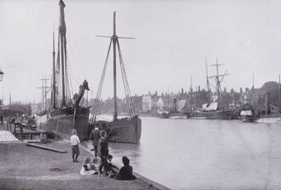 The Quays, Yarmouth (foto a p/b) de English Photographer