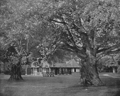 O Salão de Chá da Rainha em Frogmore (foto a p/b) de English Photographer