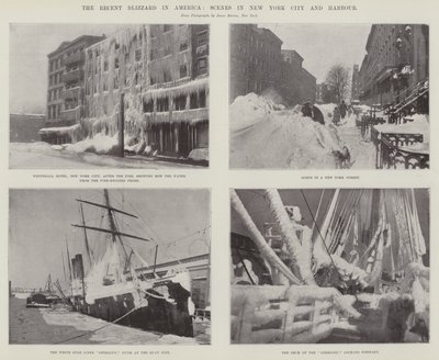 A recente nevasca na América, cenas em Nova York e Porto de English Photographer