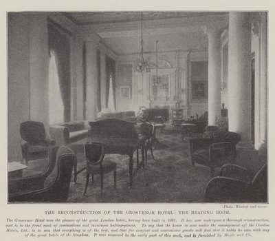 A Reconstrução do Hotel Grosvenor, a Sala de Leitura de English Photographer