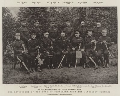 A aposentadoria do duque de Connaught do comando Aldershot de English Photographer