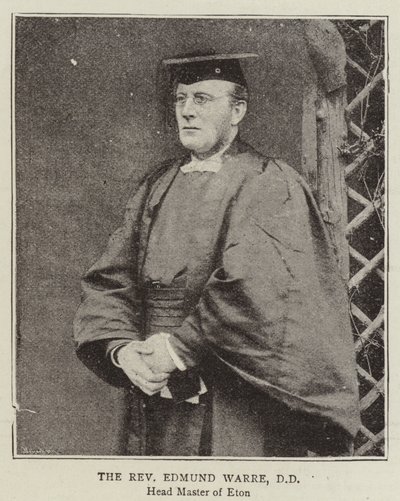 O reverendo Edmund Warre, DD de English Photographer