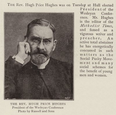 O reverendo Hugh Price Hughes de English Photographer