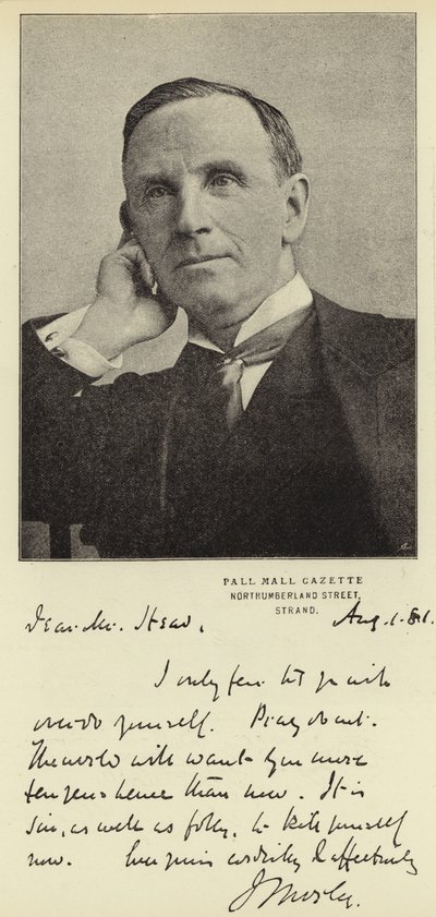 O direito Hon John Morley, MP de English Photographer