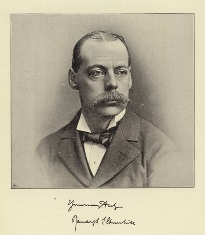 O certo Hon Lord Randolph Churchill, ex-chanceler do Exchequer e ex-líder da Câmara dos Comuns de English Photographer