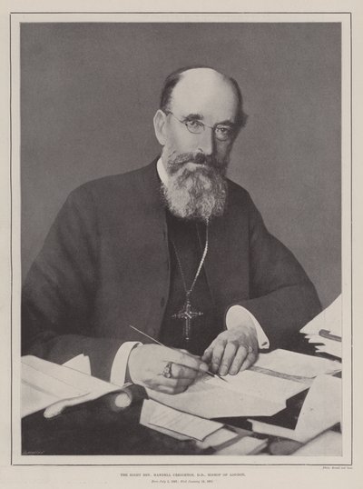 O Reverendíssimo Mandell Creighton, DD, Bispo de Londres de English Photographer