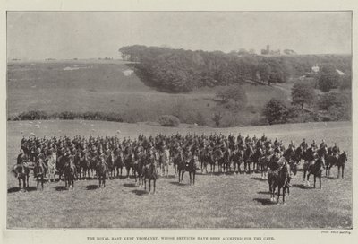 O Royal East Kent Yeomanry, cujo serviço foi aceito para o Cape de English Photographer