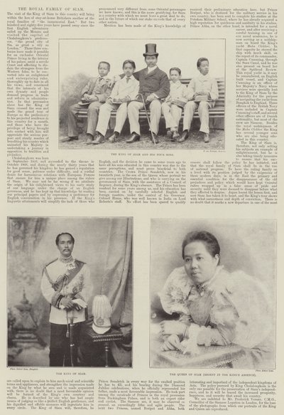 A família real de siam de English Photographer
