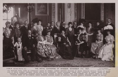 The Royal Gathering em Windsor, 17 de novembro de 1907 de English Photographer