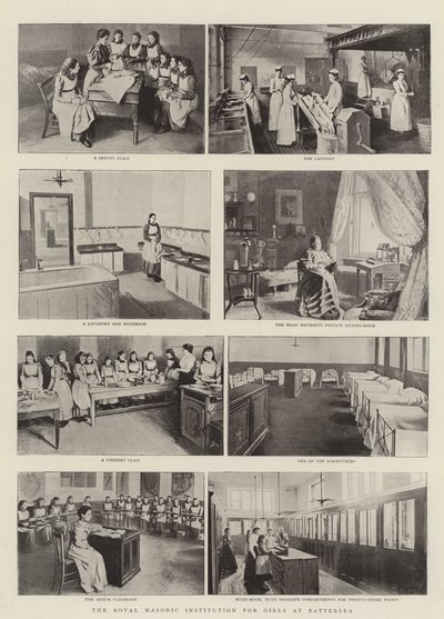 A instituição maçônica real para meninas em Battersea de English Photographer