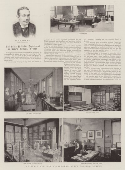 Departamento de Medicina do Estado, Kings College, Londres de English Photographer