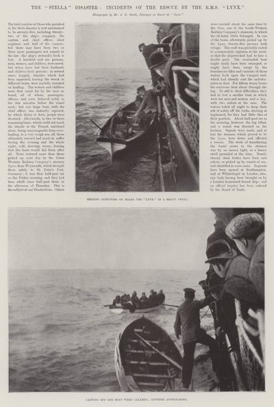 O Stella Disaster, Incidentes do Resgate pelo RMS Lynx de English Photographer