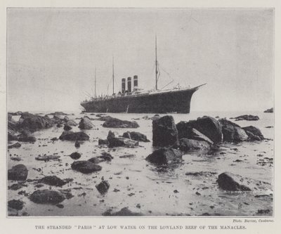 A Paris encalhada em Low Water no Lowland Reef of the Manacles de English Photographer