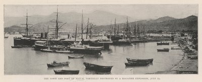 A cidade e o porto de Batum, parcialmente destruídos por uma explosão de revista, 25 de julho de English Photographer