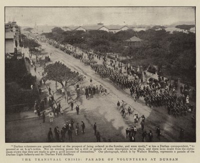 A Crise do Transvaal, Desfile de Voluntários em Durban de English Photographer