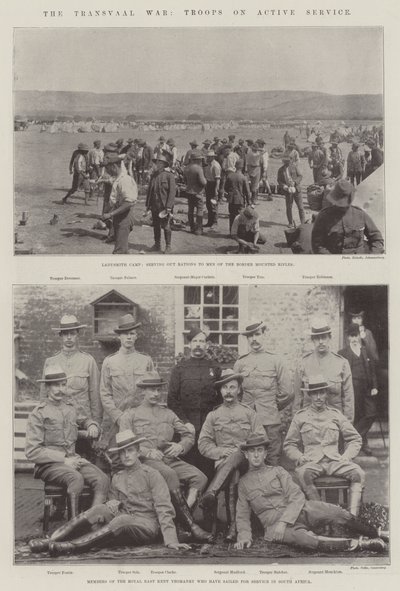 A guerra do Transvaal, tropas no serviço ativo de English Photographer