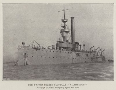 Os Estados Unidos Gun-Boat Wilmington de English Photographer