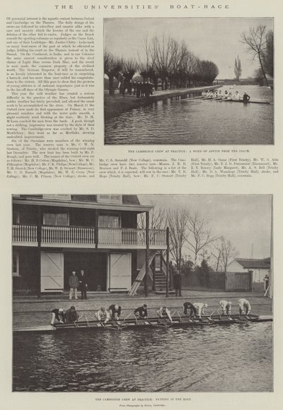 A corrida de barcos das universidades de English Photographer