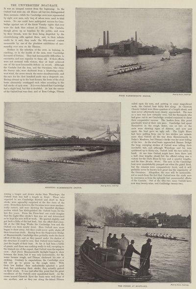 A corrida de barcos das universidades de English Photographer