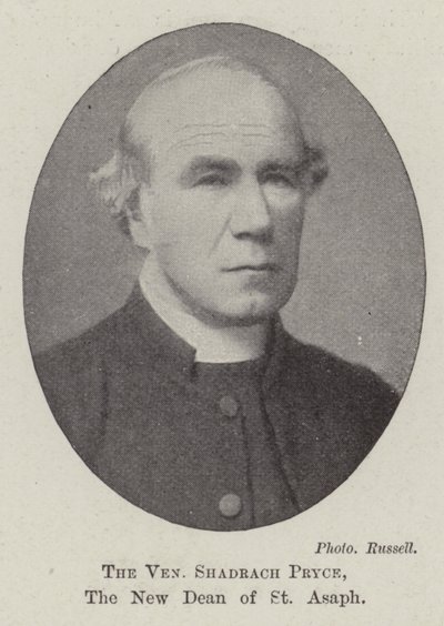 O Venerável Sadraque Pryce, o novo reitor de St Asaph de English Photographer