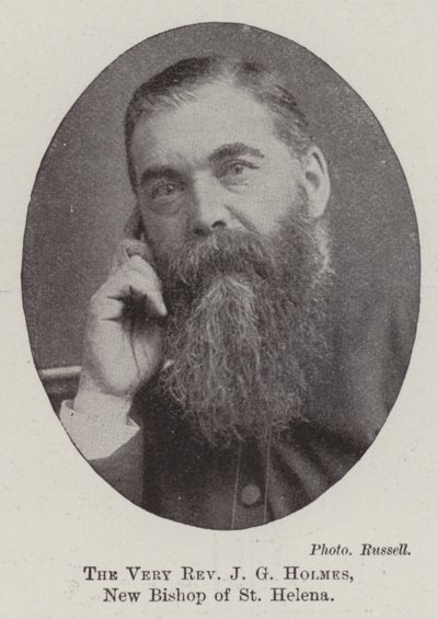 O reverendo JG Holmes, novo bispo de Santa Helena de English Photographer