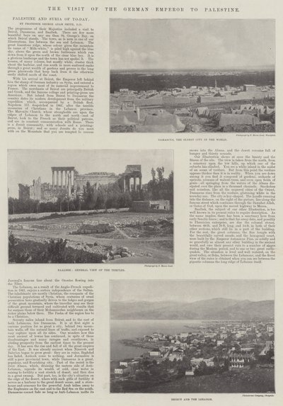 A visita do imperador alemão à Palestina de English Photographer