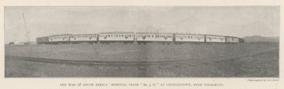 A Guerra na África do Sul, Hospital Train No 3 H, em Charlestown, perto de Volksrust de English Photographer