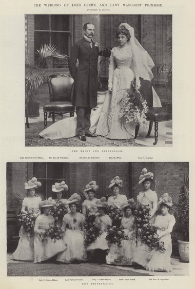 O casamento de Lord Crewe e Lady Margaret Primrose de English Photographer