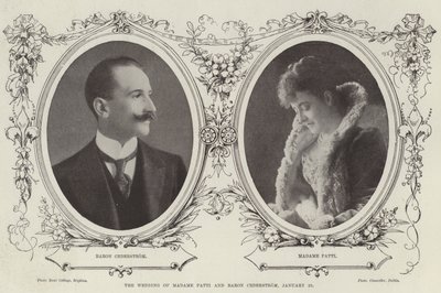 O casamento de Madame Patti e Baron Cederstrom, 25 de janeiro de English Photographer