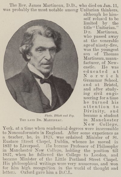 O falecido Dr. Martineau de English Photographer