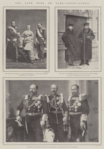 O falecido Duque de Saxe-Coburg-Gotha de English Photographer