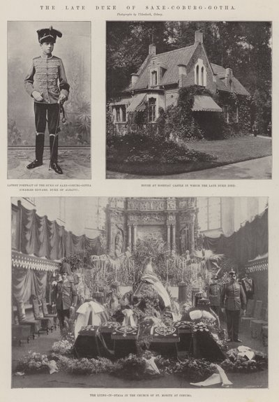 O falecido Duque de Saxe-Coburg-Gotha de English Photographer