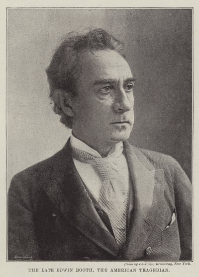 O falecido Edwin Booth, o trágico americano de English Photographer