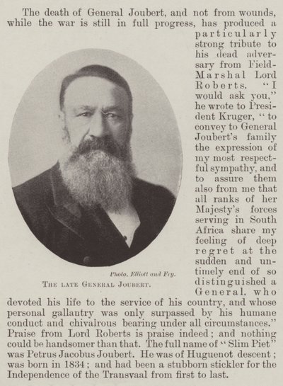 O falecido General Joubert de English Photographer