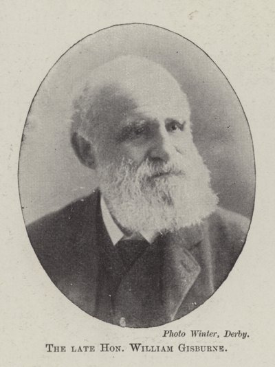 O falecido honorável William Gisburne de English Photographer