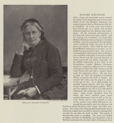 O falecido Madame Schumann de English Photographer