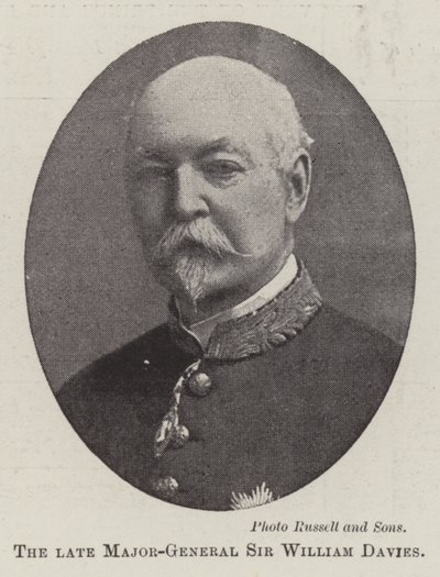 O falecido major-general Sir William Davies de English Photographer