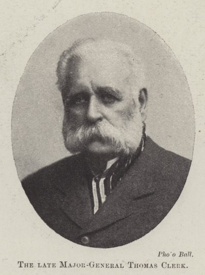 O falecido major-general Thomas Clerk de English Photographer