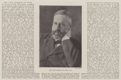 O falecido marquês de Bute, KT de English Photographer